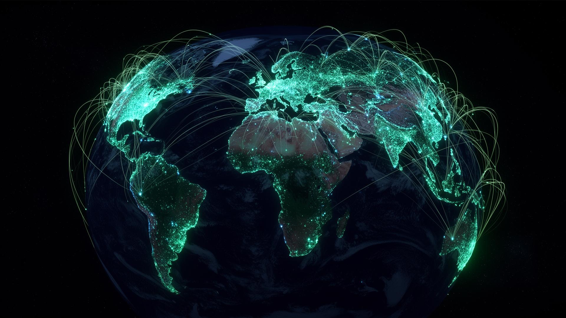 Global geospatial network of climate data nodes